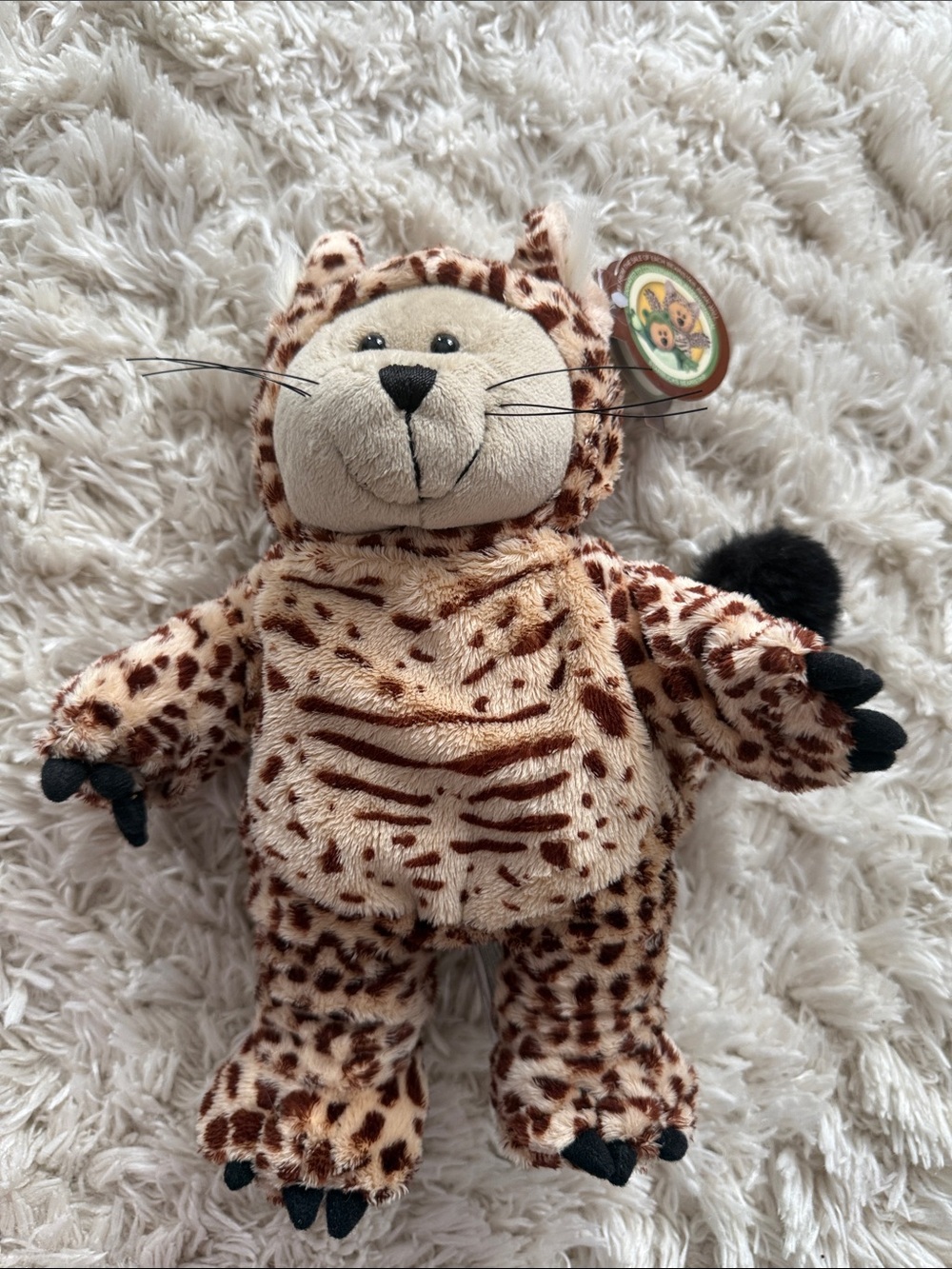 Starbucks Bearista Bear Plush Leopard Cat Costume 2005 New with Tags